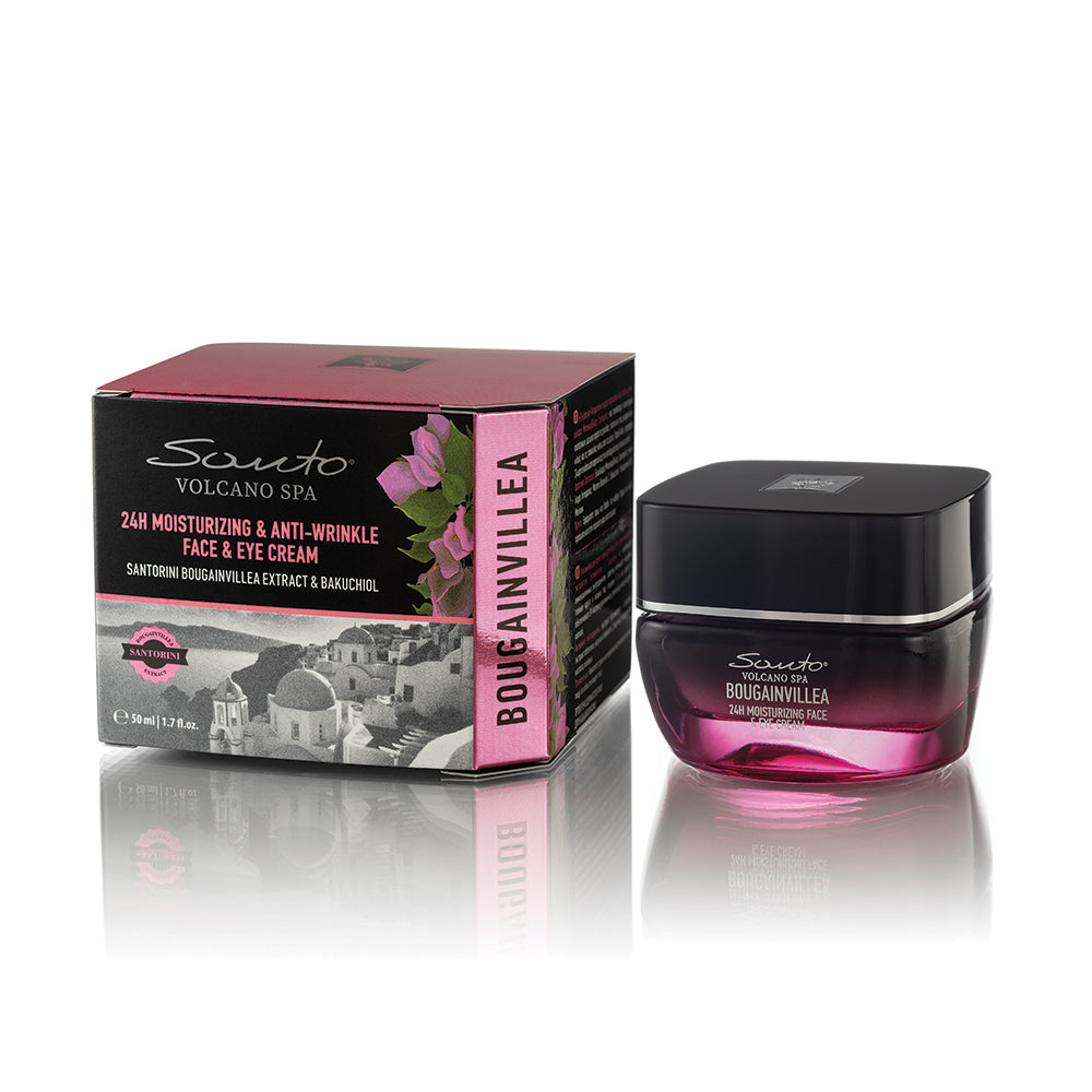 24hr Moisturizing & Anti-Wrinkle face and eye cream Santo Volcano Spa