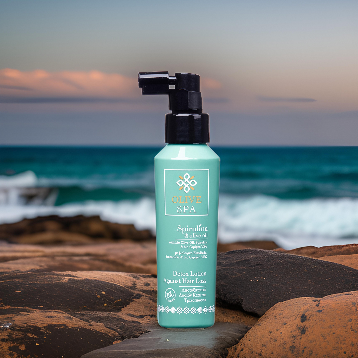 Detox lotion against hair loss Spirulina